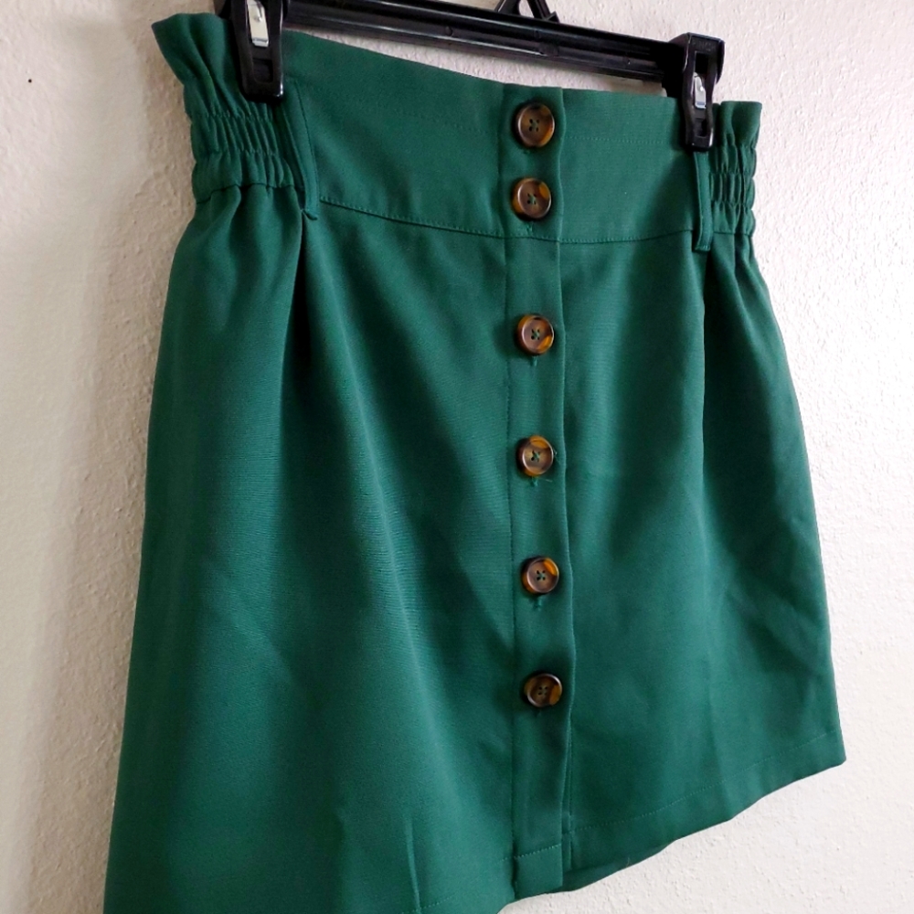 Green Mini Skirt